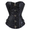 Women Faux Leather Steampunk Carnival Party Bustiers Corset Top