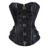 Women Faux Leather Steampunk Carnival Party Bustiers Corset Top