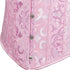 Women Corset Top with Lace Sleeve Bustier Waist Cincher Costume Tops