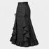 Women's Gothic Lace-Up Drawstring Tiered Ruffle Maxi Long Mermaid Pencil Skirt