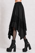 Womens Renaissance Skirt Asymmetrical Flowy Goth Skirt