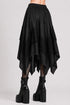 Womens Renaissance Skirt Asymmetrical Flowy Goth Skirt
