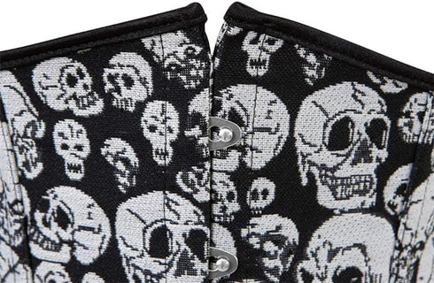 Plus Size Underbust Retro Skull Steampunk Corsets for Women