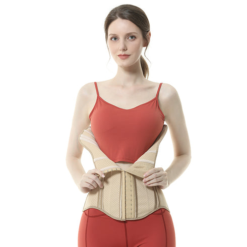 Breathable Latex Waist Trainer for Women 19 Steel Boned Underbust Body Shaper Fajas