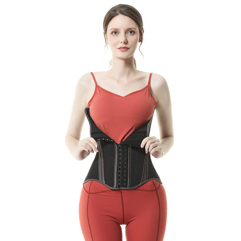 Breathable Latex Waist Trainer for Women 19 Steel Boned Underbust Body Shaper Fajas
