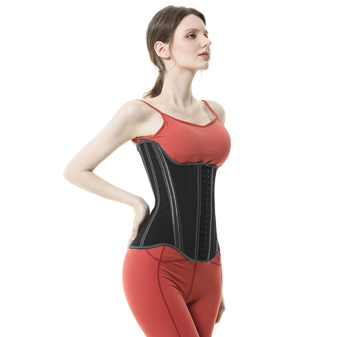 Breathable Latex Waist Trainer for Women 19 Steel Boned Underbust Body Shaper Fajas