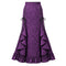 Women's Gothic Lace-Up Drawstring Tiered Ruffle Maxi Long Mermaid Pencil Skirt
