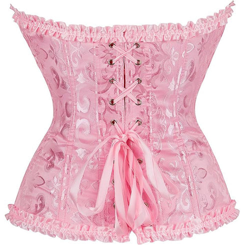Women's Corset Bustier Top Sexy Lingerie Sets Black Red Overbust