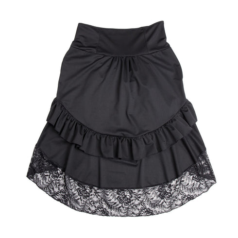 Classical Steampunk Gothic Lace Skirt For Corset