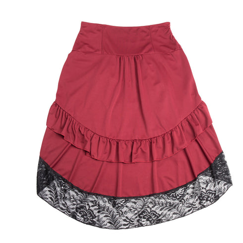 Classical Steampunk Gothic Lace Skirt For Corset