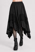 Womens Renaissance Skirt Asymmetrical Flowy Goth Skirt