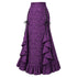 Women's Gothic Lace-Up Drawstring Tiered Ruffle Maxi Long Mermaid Pencil Skirt