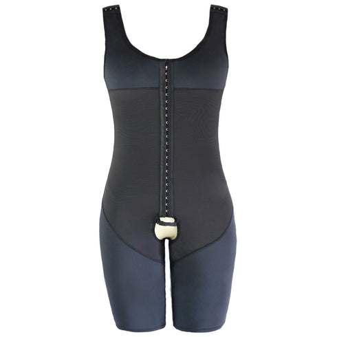 Men Body Shaper Tummy Control Jumpsuit Adjustable Shapewear Open Crotch Bodysuit