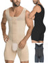 Men Body Shaper Tummy Control Jumpsuit Adjustable Shapewear Open Crotch Bodysuit