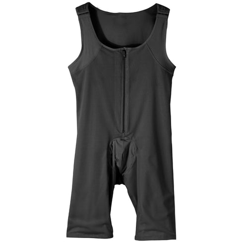 Men's Full Body Shaper Compression Abs Abdomen Shapewear with Zipper Breathable