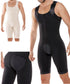 Men's Full Body Shaper Compression Abs Abdomen Shapewear with Zipper Breathable