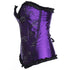 Beauty Floral Trim Burlesque Lace Up Overbust Corset