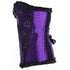 Beauty Floral Trim Burlesque Lace Up Overbust Corset