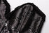 Beauty Floral Trim Burlesque Lace Up Overbust Corset