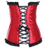 Beauty Floral Trim Burlesque Lace Up Overbust Corset