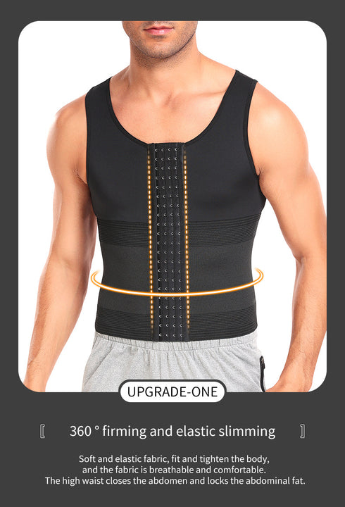 Body Shaper Compression Shirt for Men Faja Camisilla de Hombres