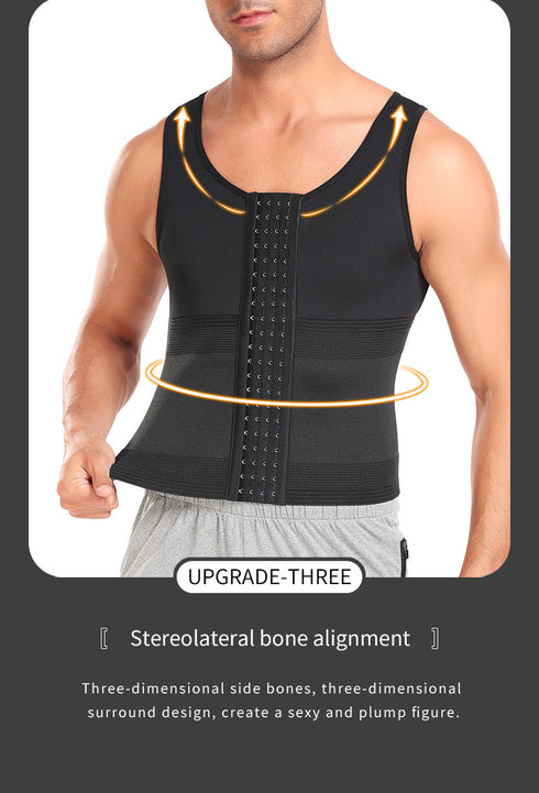 Body Shaper Compression Shirt for Men Faja Camisilla de Hombres
