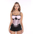 Bowknot Trim Sexy Removable Spaghetti Strap Overbust Corset