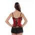 Bowknot Trim Sexy Removable Spaghetti Strap Overbust Corset