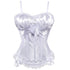 Bowknot Trim Sexy Removable Spaghetti Strap Overbust Corset