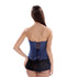 Classic Comfortable Blue Denim Jean Overbust Bustier Corset