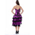 Clubbing Corset Purple Satin with Skirts Fancy Dress Victorian Costume