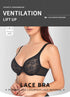 Comfort Breathable Anti-Sagging Push Up Ultra Thin Underwired Black Plus Size Lace Bra