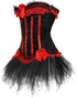 Corset Dress Bustier Corset Top Skirt Burlesque for Women Halloween Costume