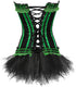Corset Dress Bustier Corset Top Skirt Burlesque for Women Halloween Costume