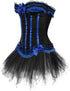Corset Dress Bustier Corset Top Skirt Burlesque for Women Halloween Costume
