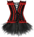 Corset Dress Bustier Corset Top Skirt Burlesque for Women Halloween Costume