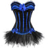 Corset Dress Bustier Corset Top Skirt Burlesque for Women Halloween Costume