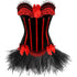 Corset Dress Bustier Corset Top Skirt Burlesque for Women Halloween Costume