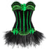 Corset Dress Bustier Corset Top Skirt Burlesque for Women Halloween Costume
