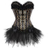 Corset Dress Bustier Corset Top Skirt Burlesque for Women Halloween Costume