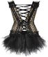Corset Dress Bustier Corset Top Skirt Burlesque for Women Halloween Costume