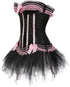 Corset Dress Bustier Corset Top Skirt Burlesque for Women Halloween Costume