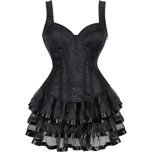 Corset Dress Corset Top Skirt Burlesque Costumes for Women Halloween Costume