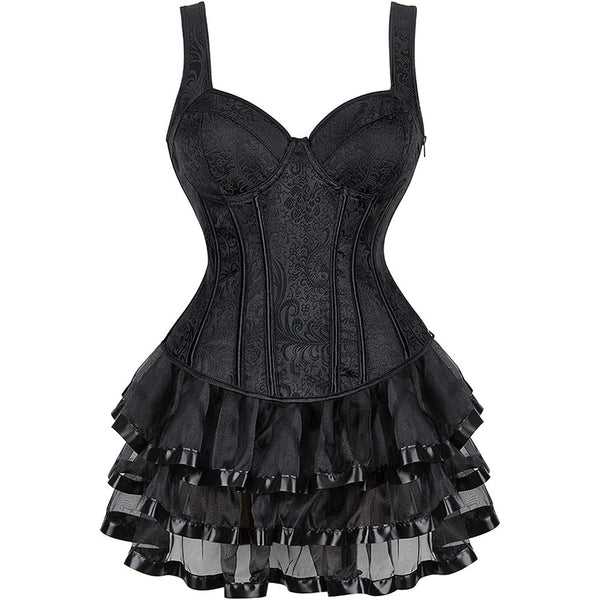 Corset Dress Corset Top Skirt Burlesque Costumes for Women Halloween Costume