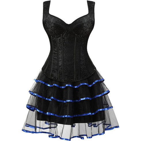 Corset Dress Corset Top Skirt Burlesque Costumes for Women Halloween Costume