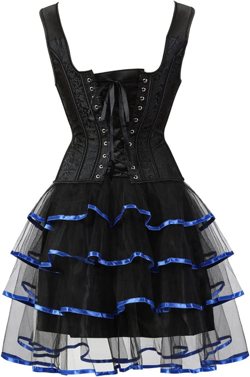 Corset Dress Corset Top Skirt Burlesque Costumes for Women Halloween Costume