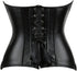 Corsets for Women Plus Size Faux Leather Steampunk Corset Top Zipper Bustier
