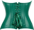 Corsets for Women Plus Size Faux Leather Steampunk Corset Top Zipper Bustier
