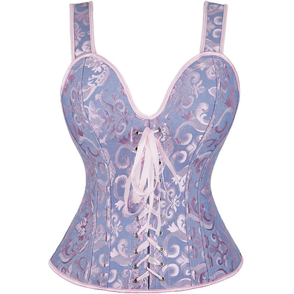Corsets for Women Steampunk Gothic Shoulder Straps Tank Corsets Victorian Bustier Top