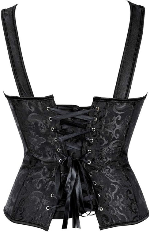 Corsets for Women Steampunk Gothic Shoulder Straps Tank Corsets Victorian Bustier Top